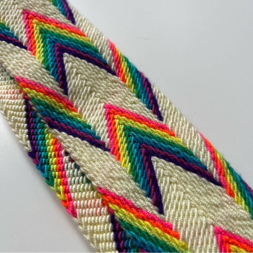 41” Pride Salt Strap with leather tabs and brass hardware - Picture 2 of 3